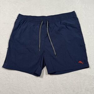 Tommy Bahama Shorts Mens XL Navy Blue Swim Trunks Quick Dry Mesh Liner Marlin